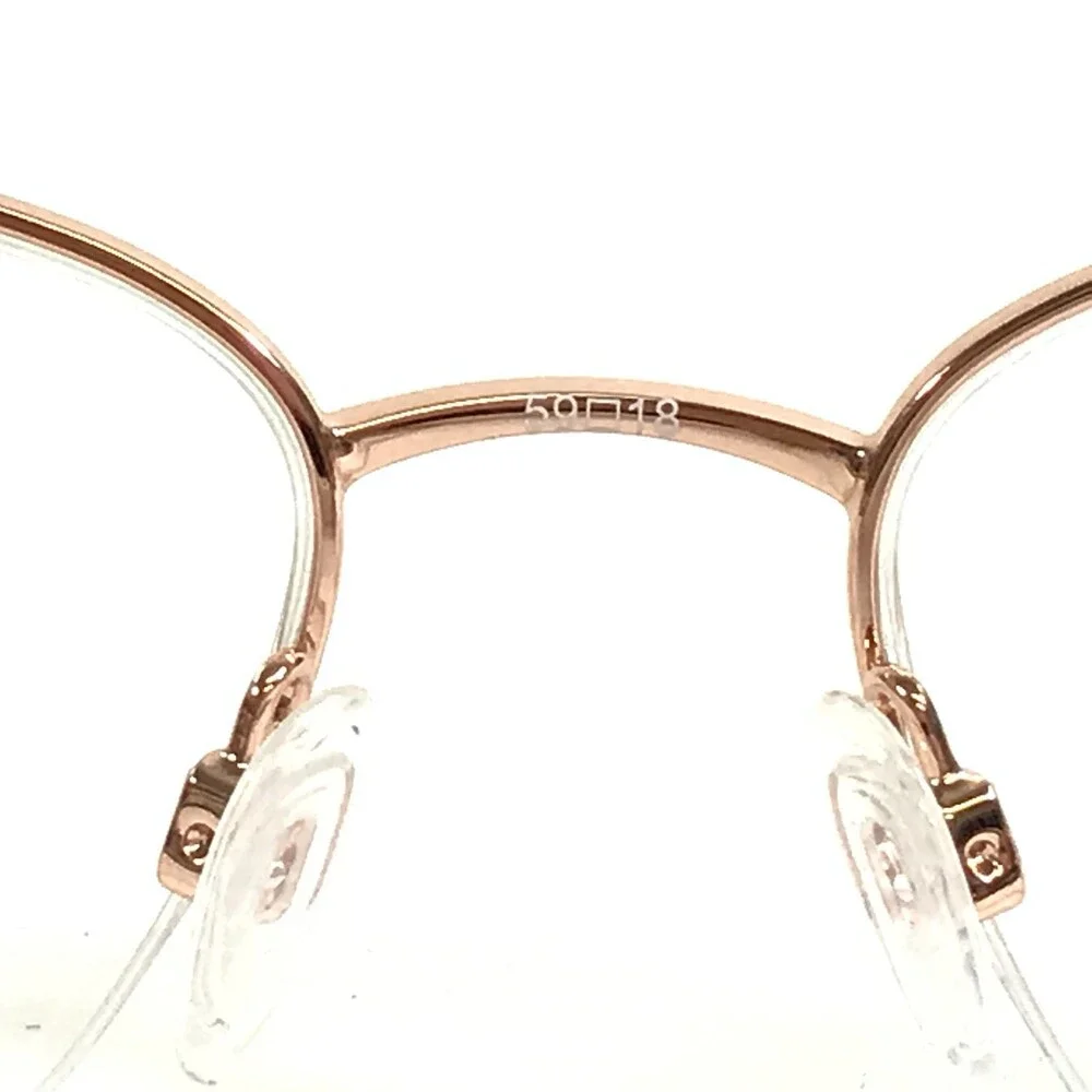 Tura Eyeglasses Frames R238 DGN Dark Gunmetal Rose Gold Crystals 59-18-145